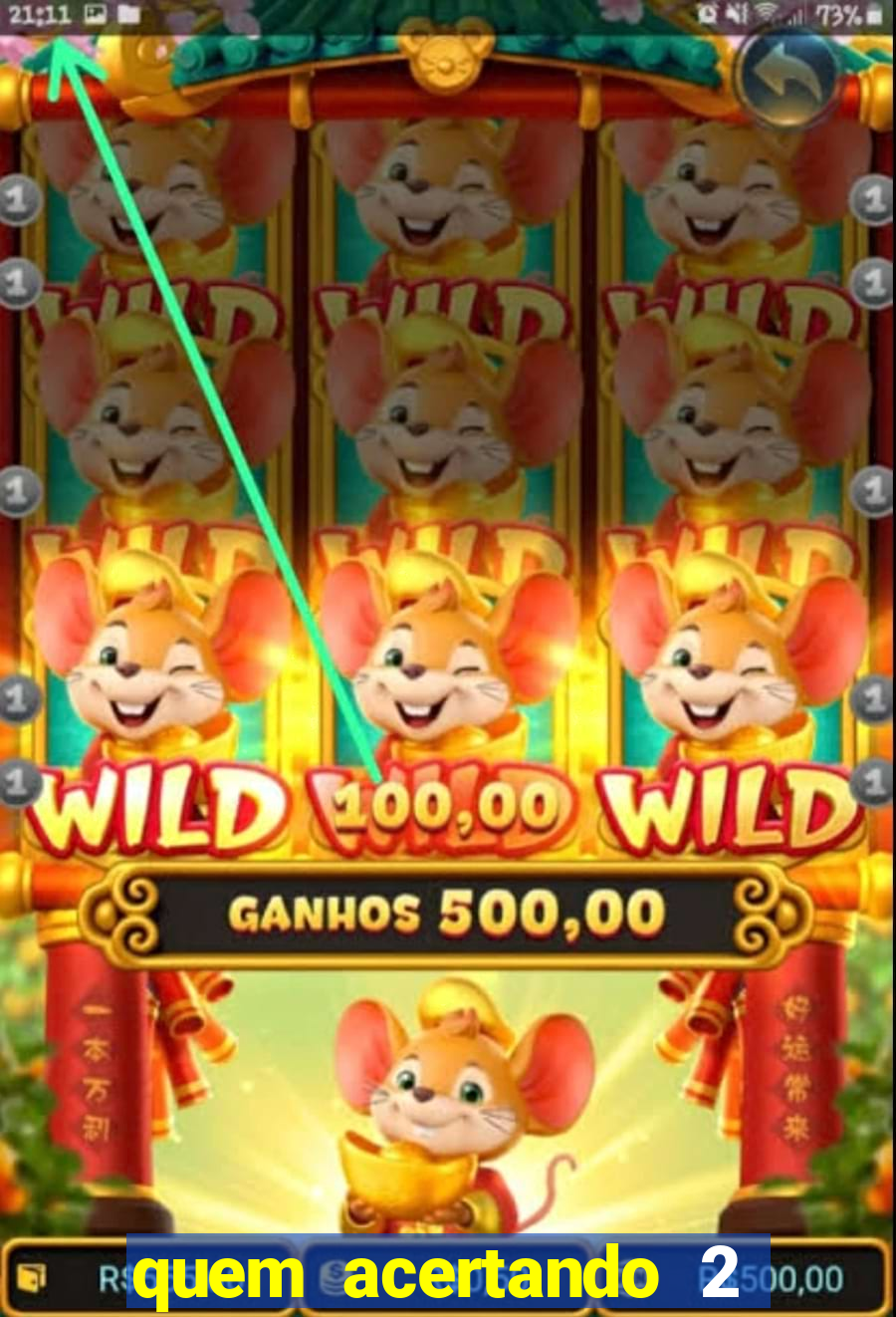 quem acertando 2 numeros mega sena ganha